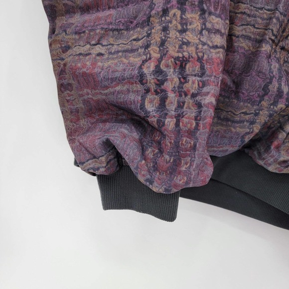 VTG Forrester's Mens M 90's Y2K Abstract V-Neck Pullover Windbreaker Jacket - Picture 3 of 8